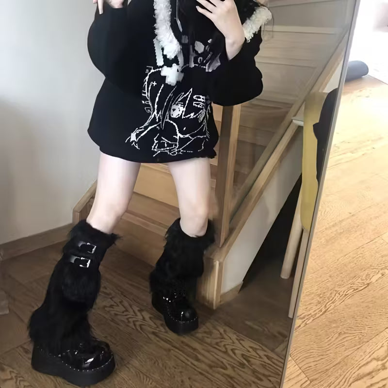Punk Fluff Leg Warmers