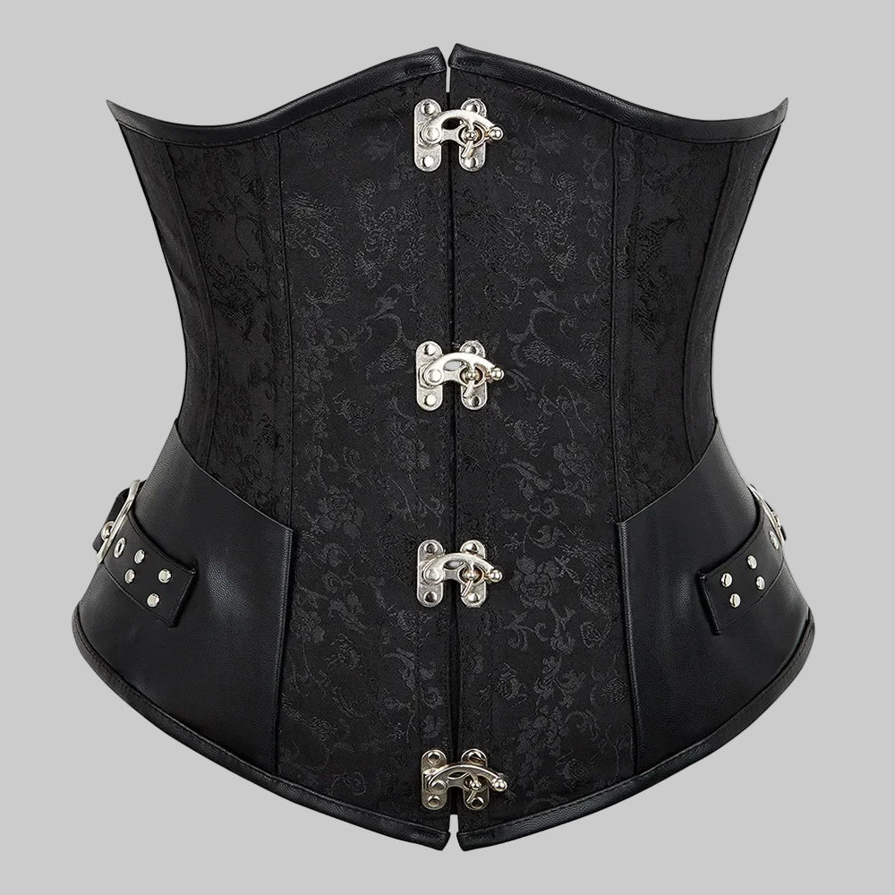 Faux Leather Corset for a Sculpted Waist