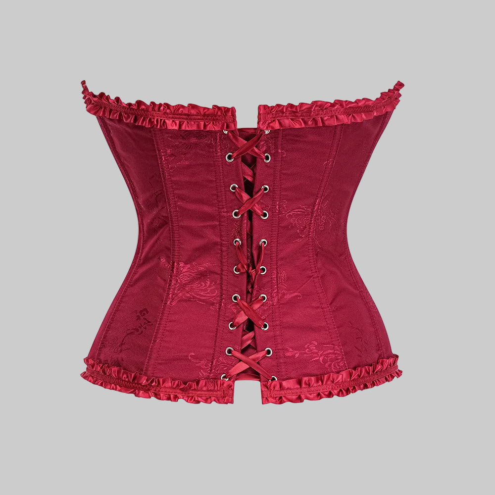 Gothic Elegance Brocade Corset