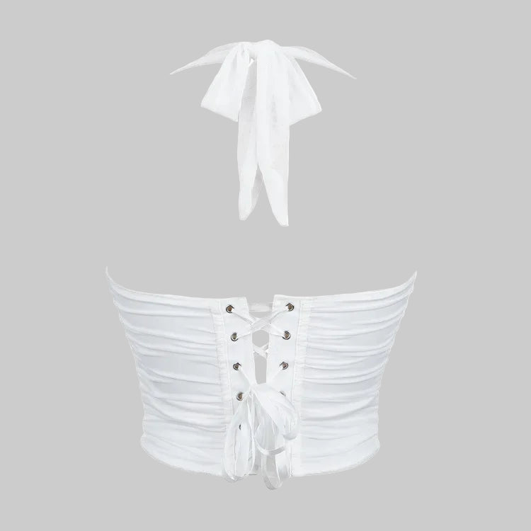 Corset Halter Crop Top