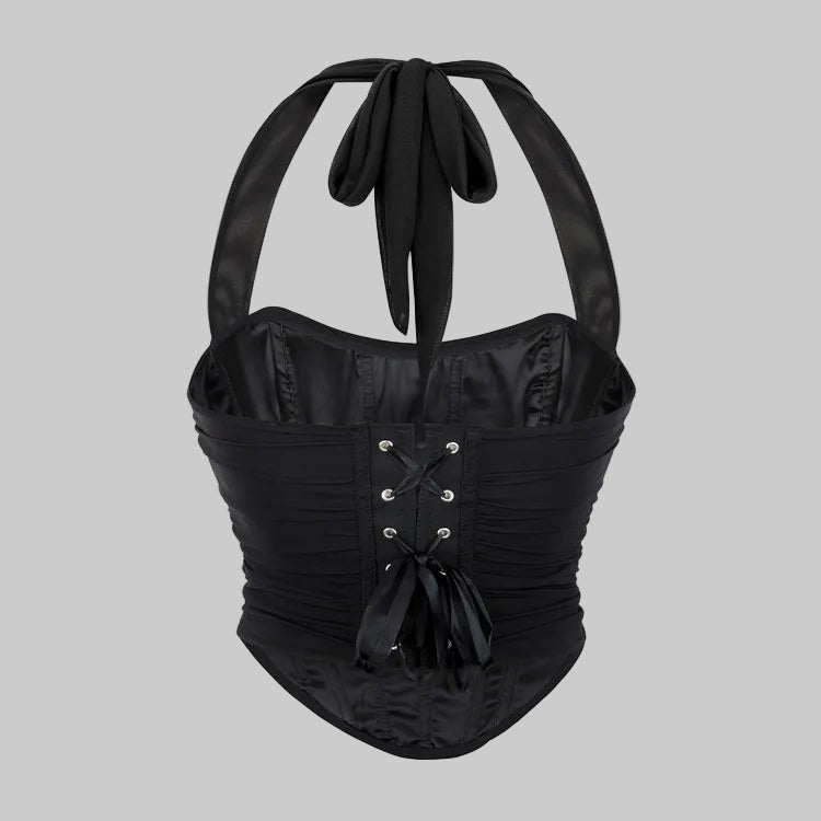 Corset Halter Crop Top