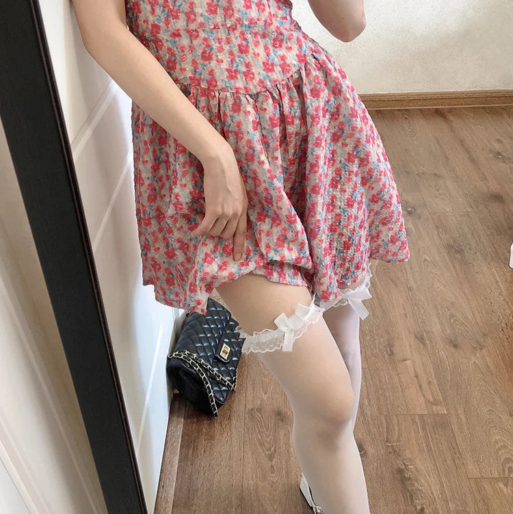 Doll Heart Bow Stockings