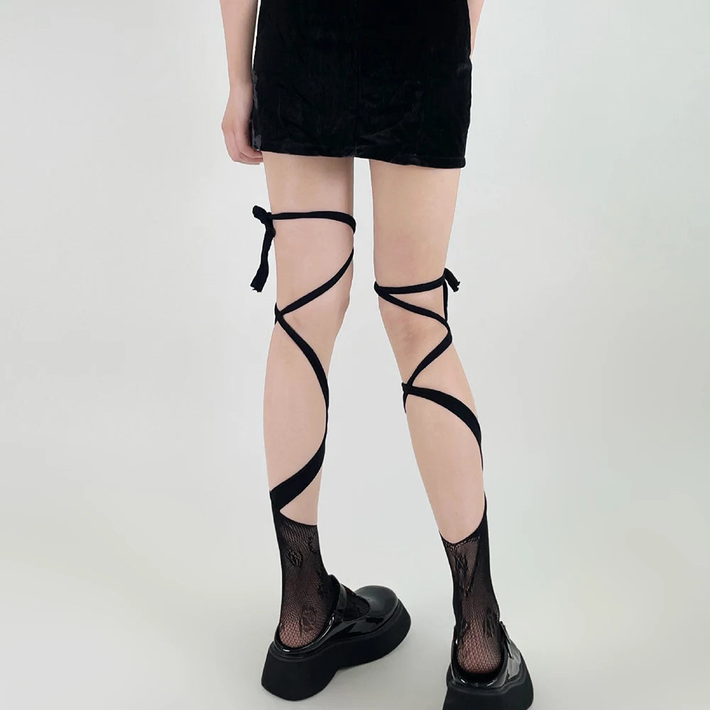 Sakura Lace Split-Toe Socks