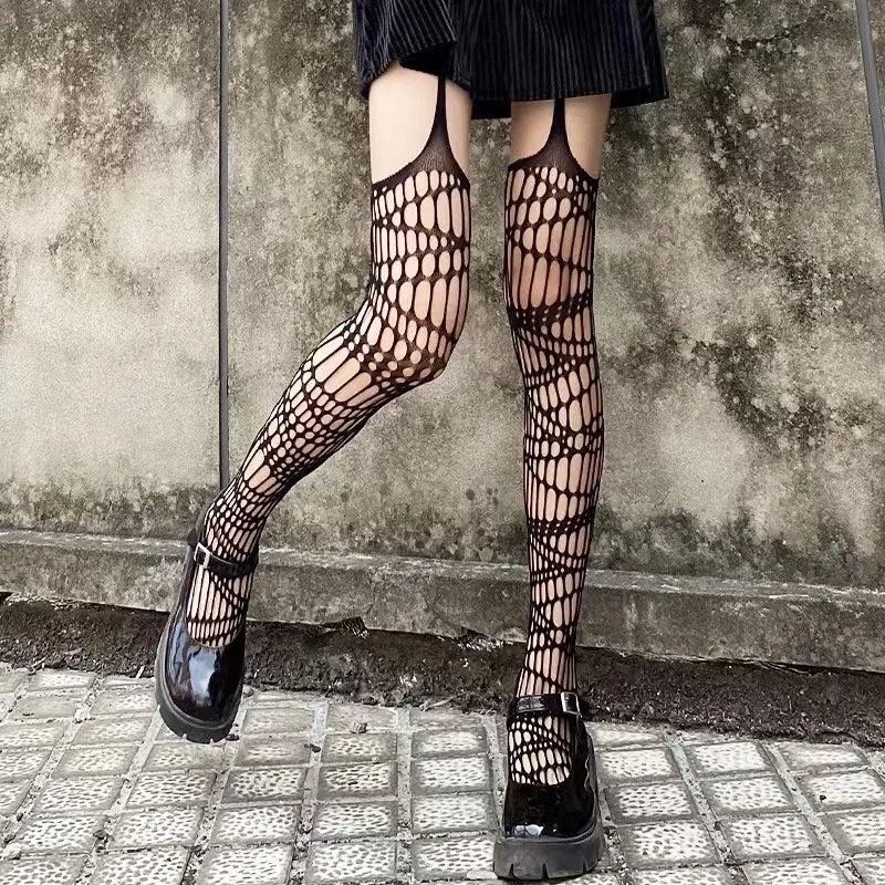 Midnight Bat Mesh Stockings