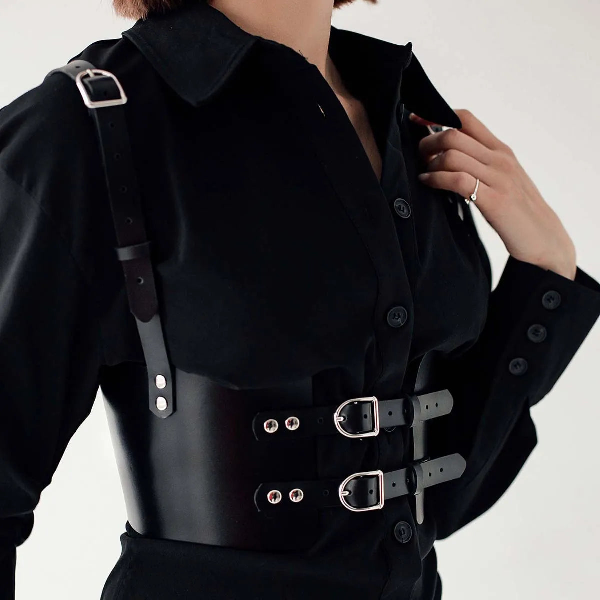 Waist to Shoulder Leather Belt