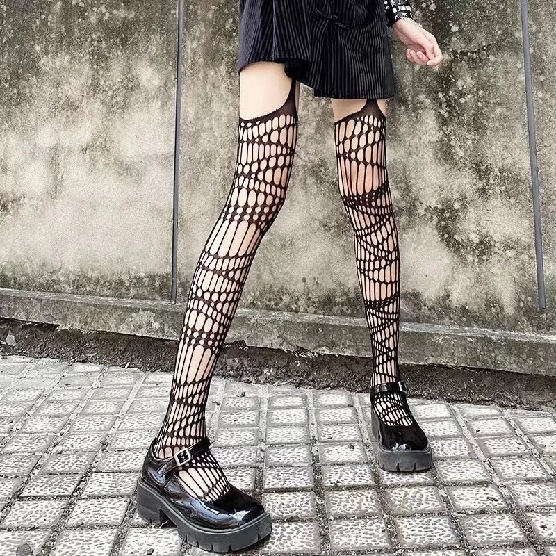 Midnight Bat Mesh Stockings