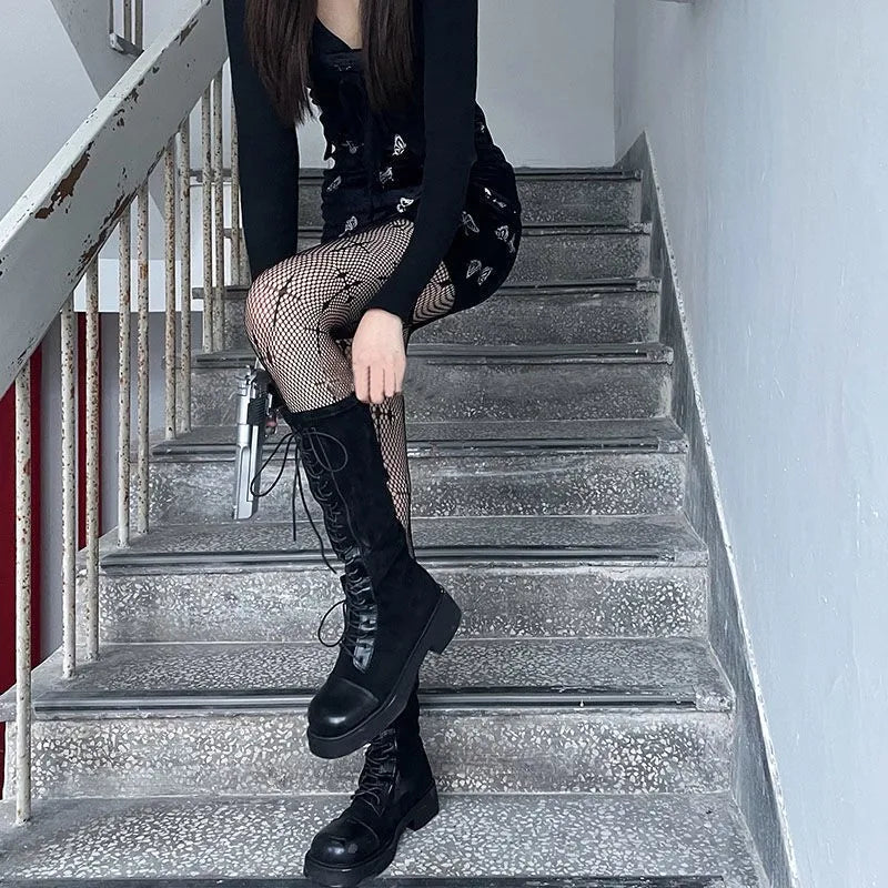 Sacred Night Fishnet Stockings