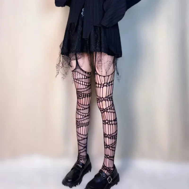 Midnight Bat Mesh Stockings
