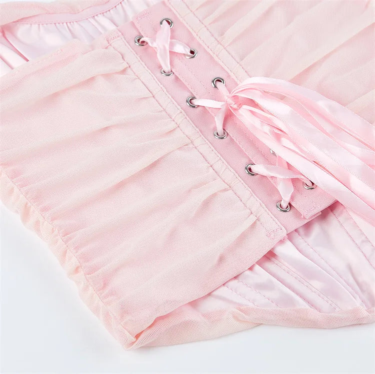 Corset Halter Crop Top