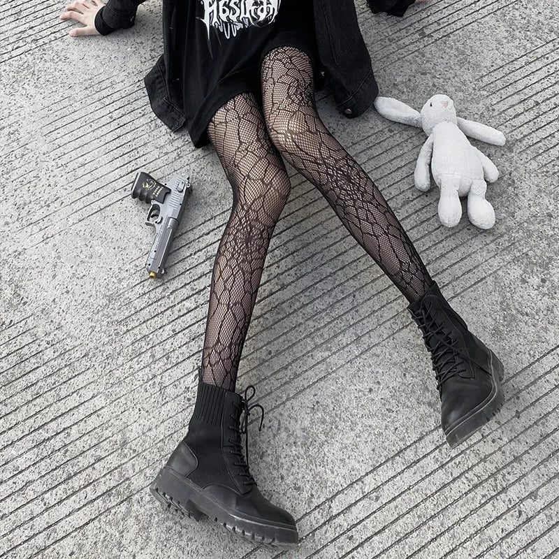 Moonlit Web Stockings