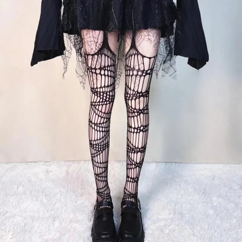 Midnight Bat Mesh Stockings