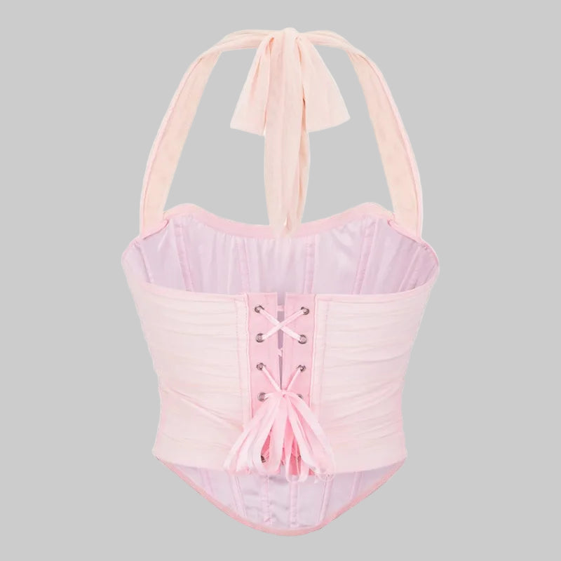 Corset Halter Crop Top
