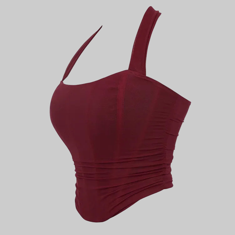 Corset Halter Crop Top