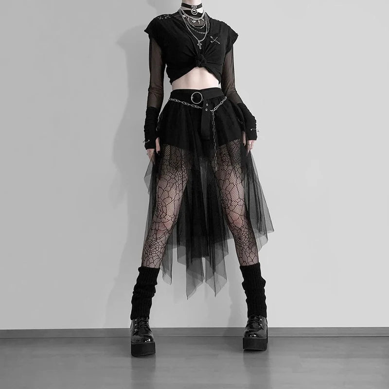 NeonGrave Mesh Skirt