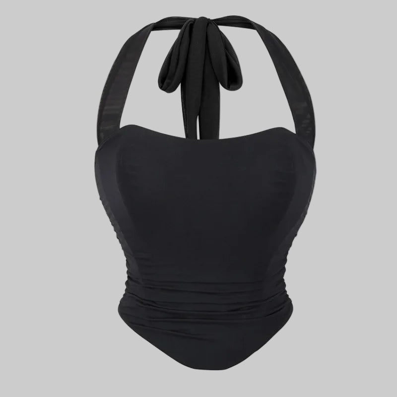 Corset Halter Crop Top