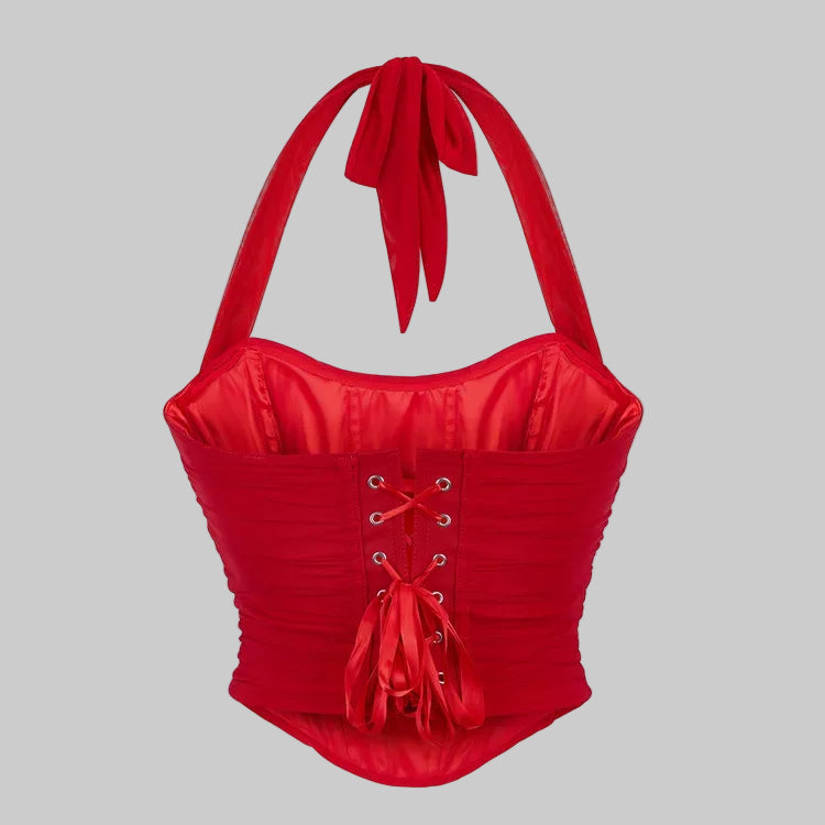 Corset Halter Crop Top