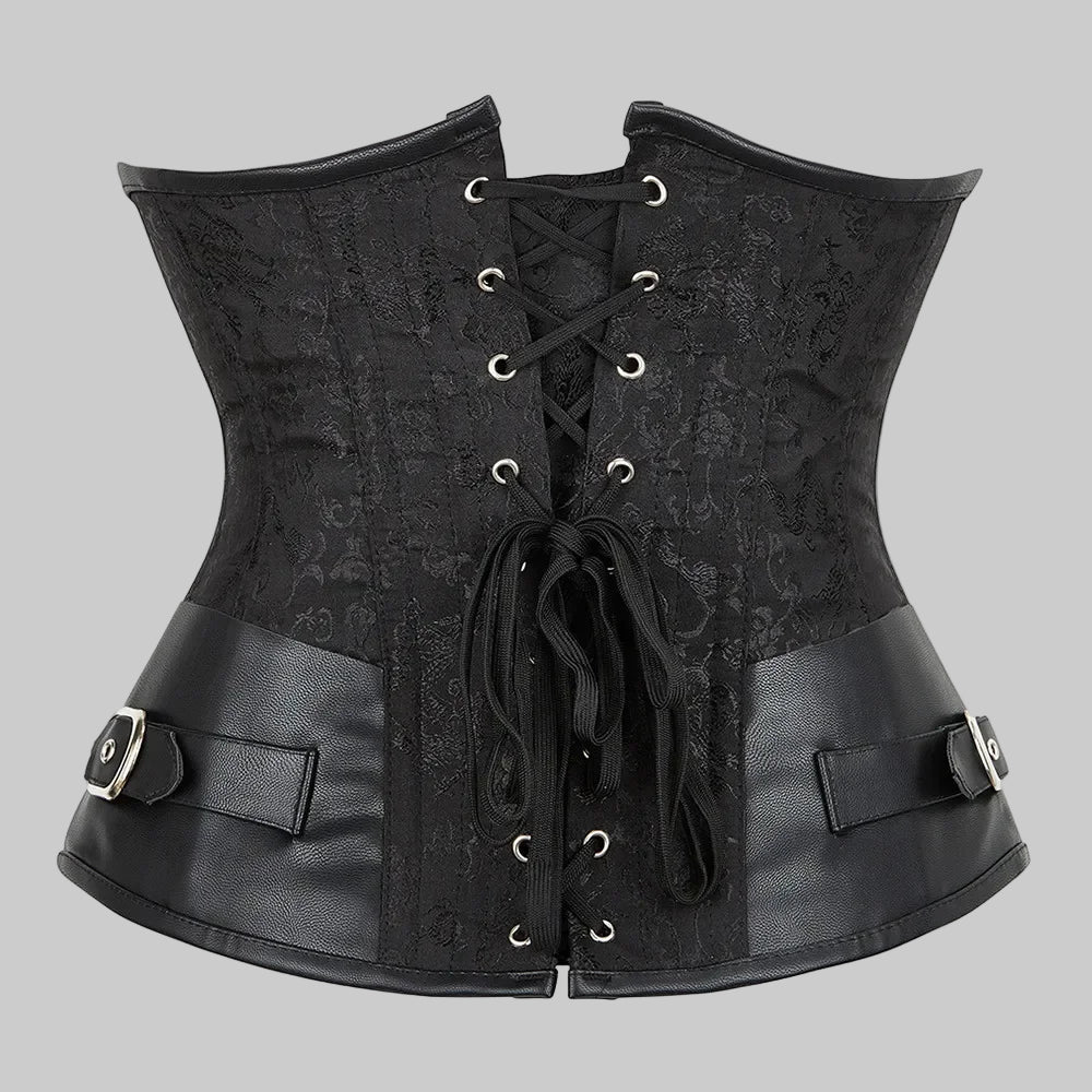 Faux Leather Corset for a Sculpted Waist