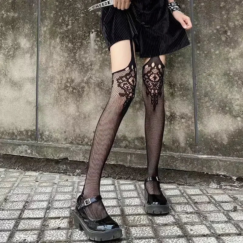 Shadow Kiss Fishnet Stockings