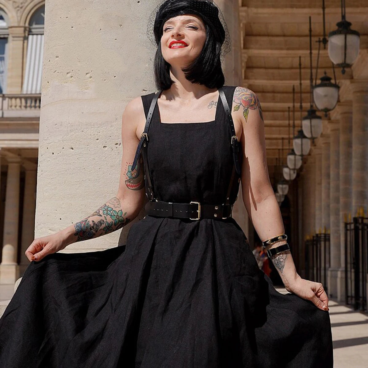 GraveLuxe Gothic Leather Harness