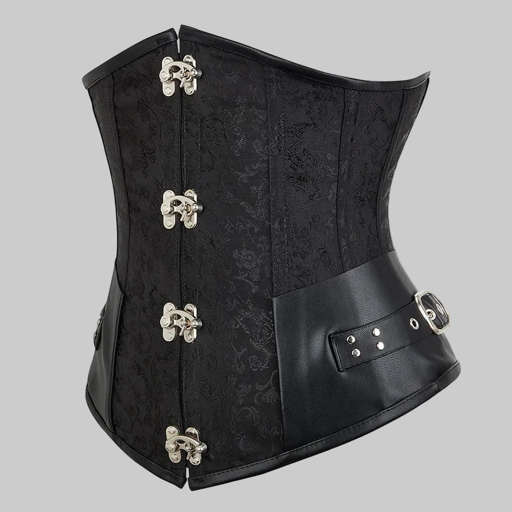 Faux Leather Corset for a Sculpted Waist