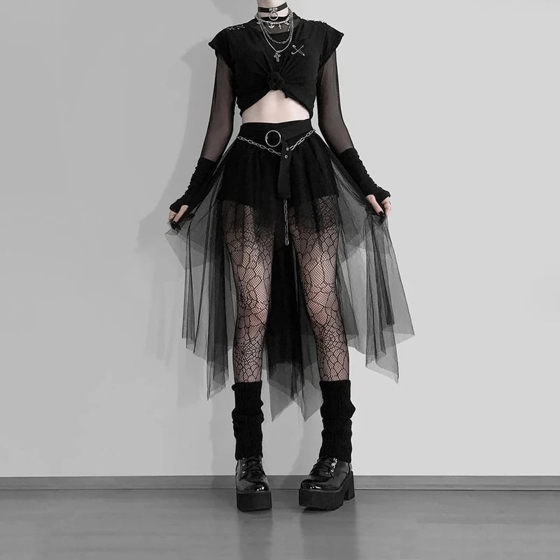 NeonGrave Mesh Skirt