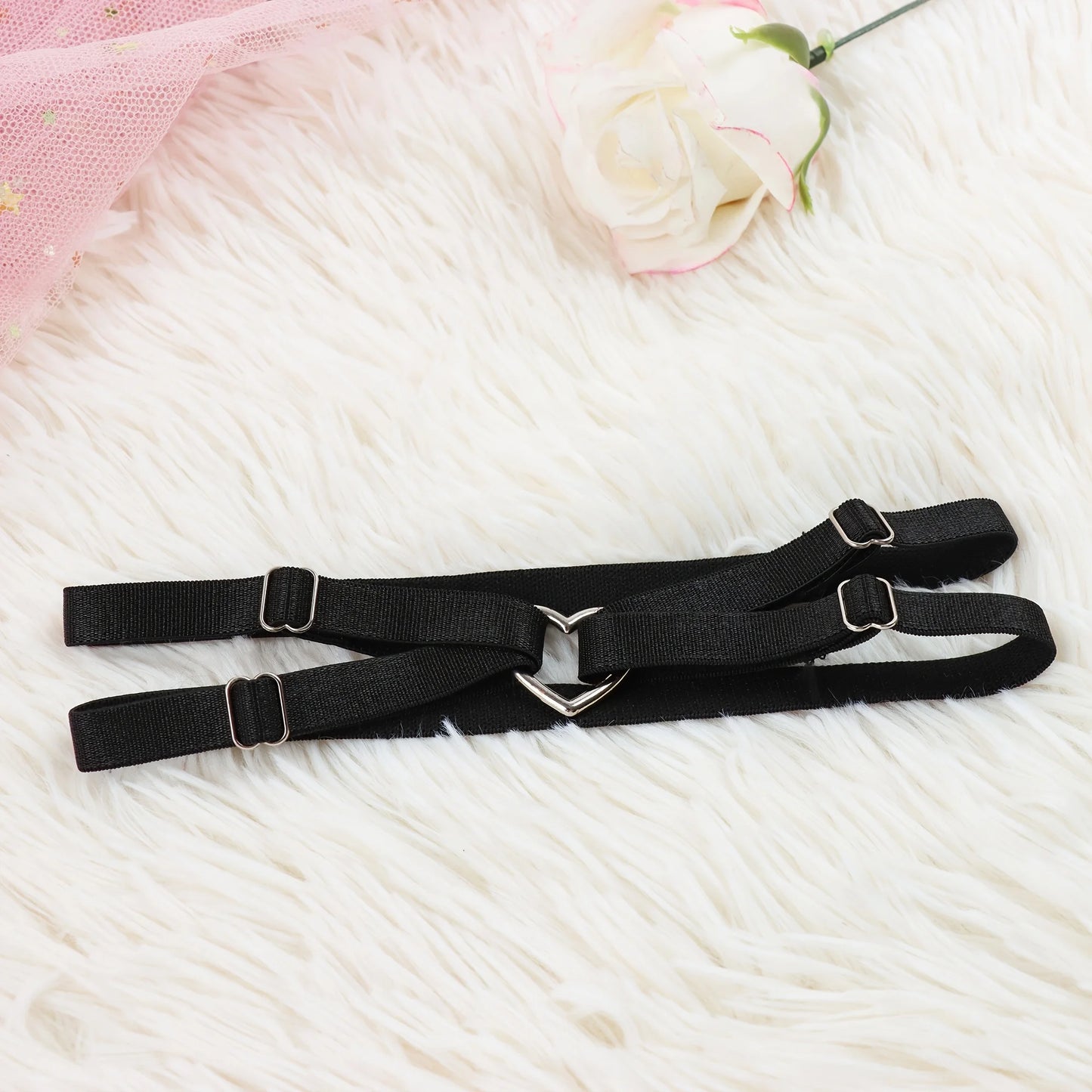 Dark Heart Gothic Garter Set