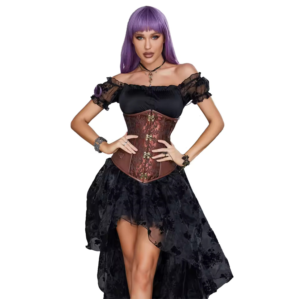 Faux Leather Corset for a Sculpted Waist