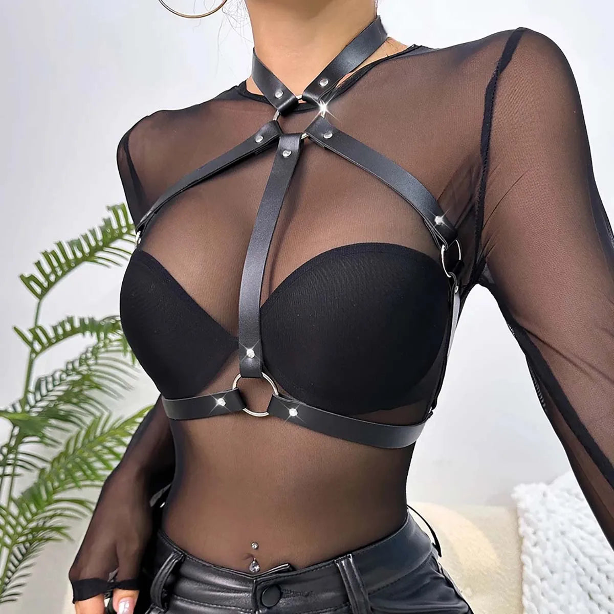 Harness Belt Corset Leather Lingerie