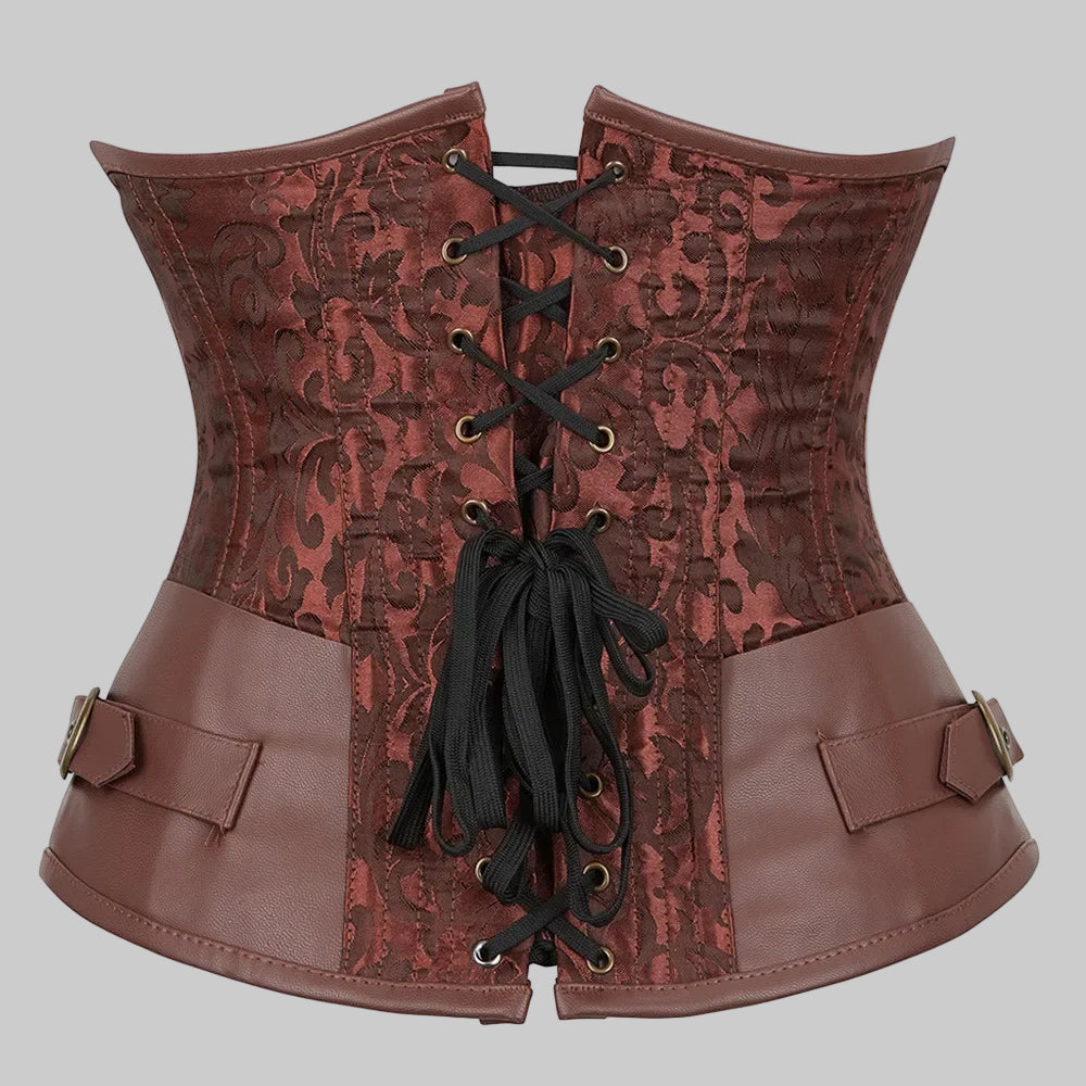 Faux Leather Corset for a Sculpted Waist