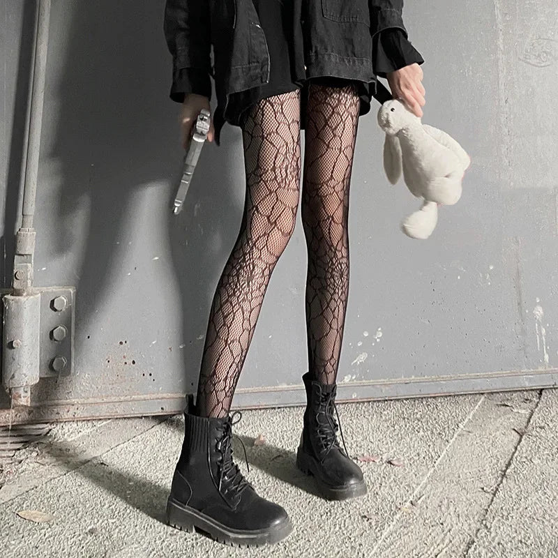 Moonlit Web Stockings