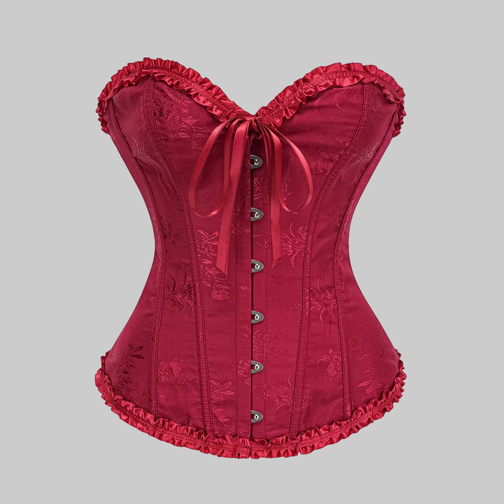 Gothic Elegance Brocade Corset