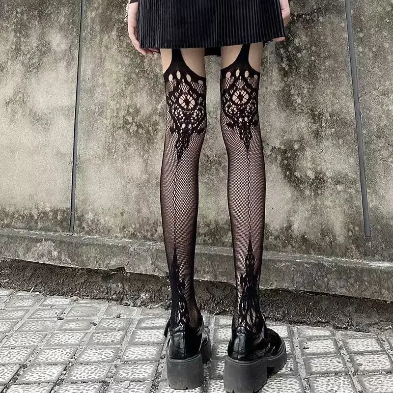 Shadow Kiss Fishnet Stockings