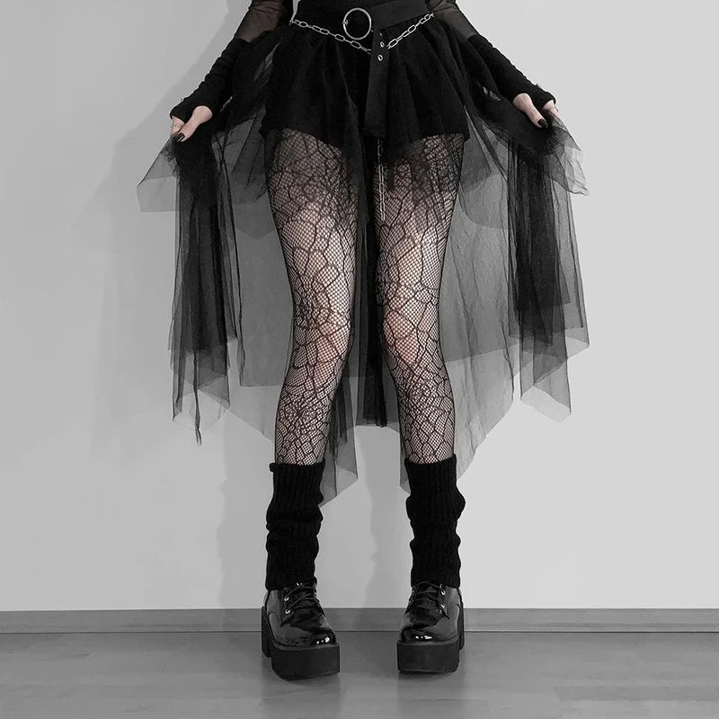 NeonGrave Mesh Skirt