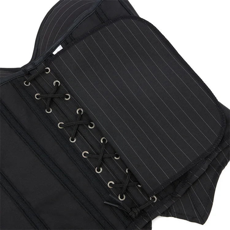 Midnight Stripes Overbust Corset