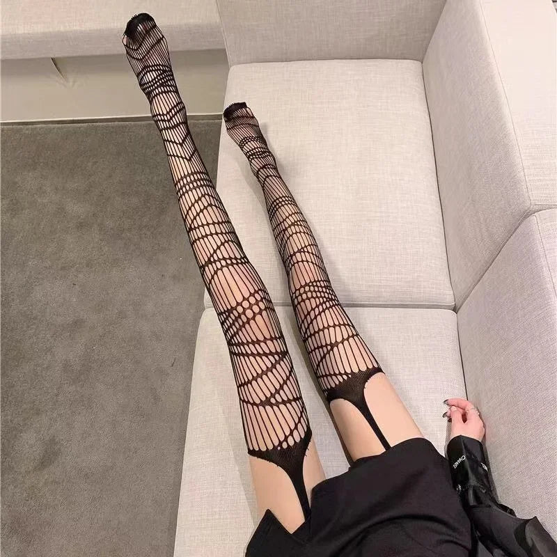 Midnight Bat Mesh Stockings