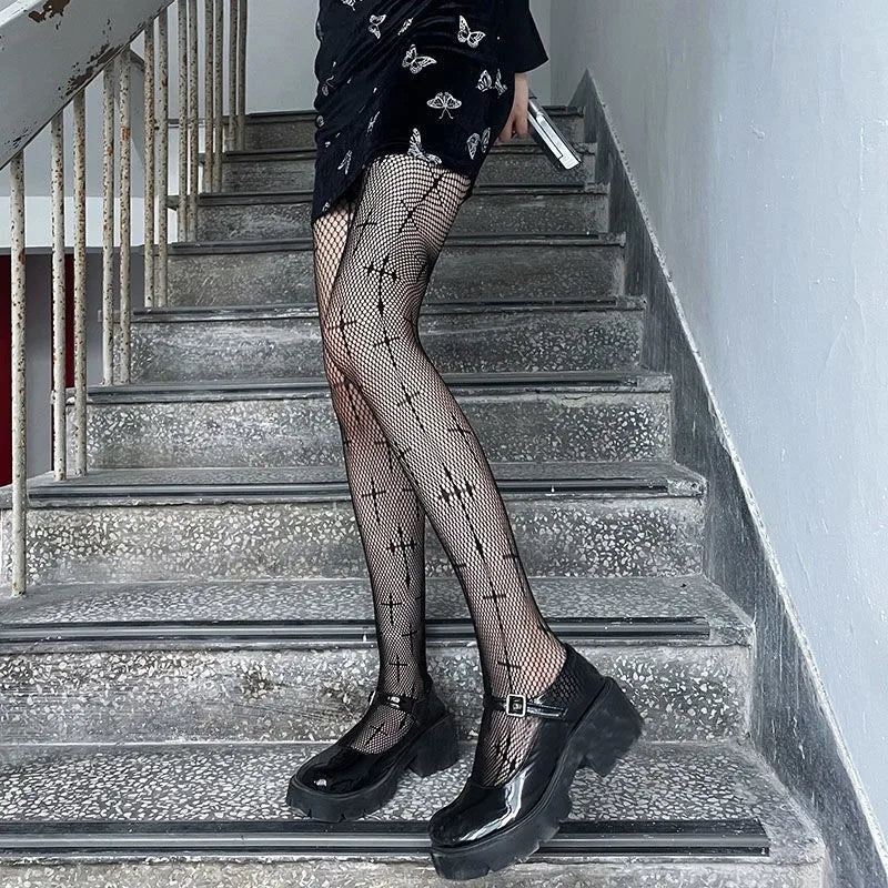 Sacred Night Fishnet Stockings