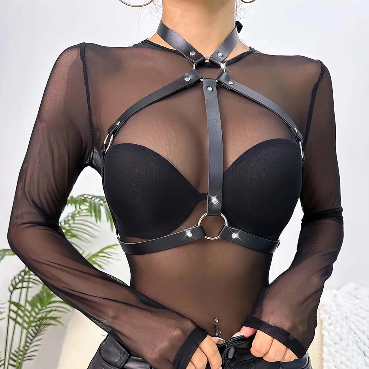 Harness Belt Corset Leather Lingerie