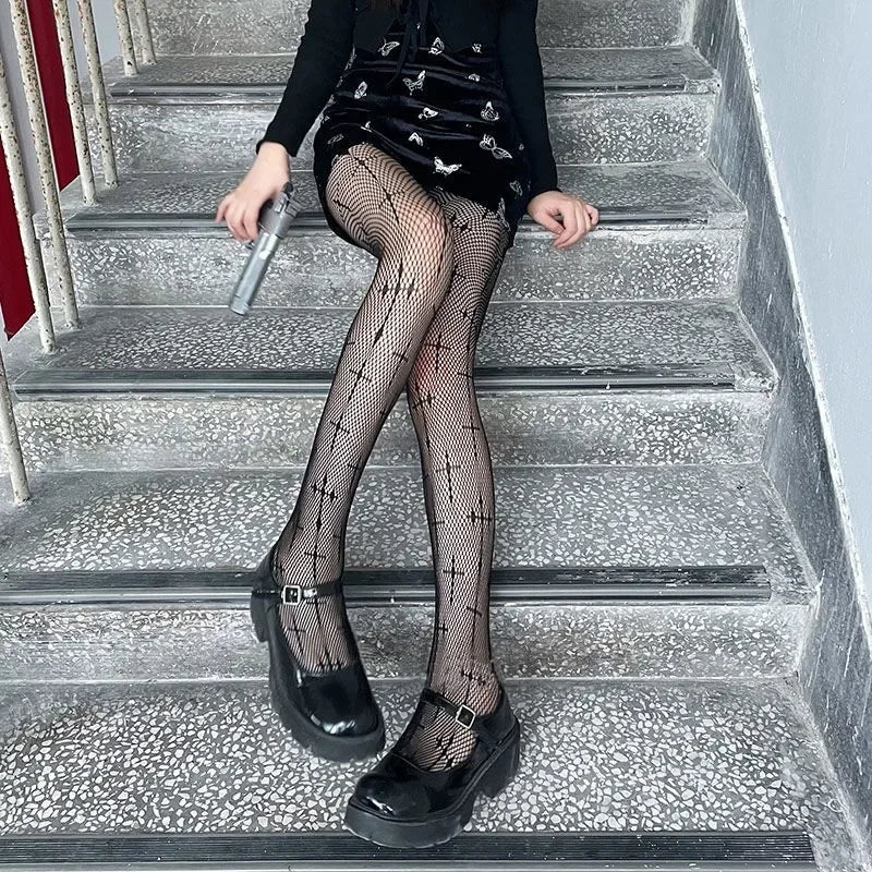 Sacred Night Fishnet Stockings
