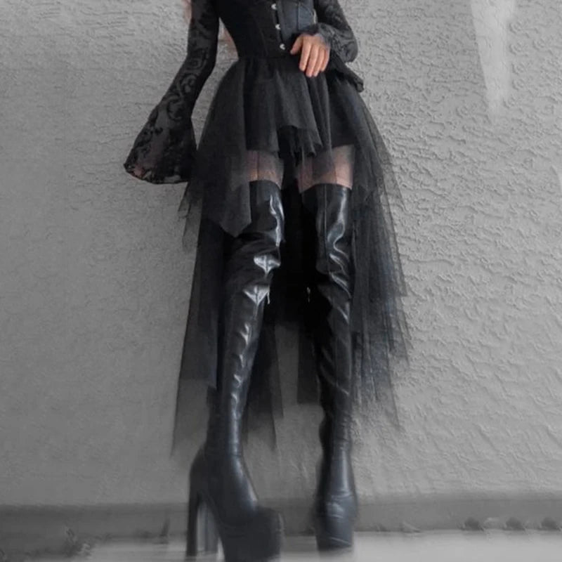 NeonGrave Mesh Skirt