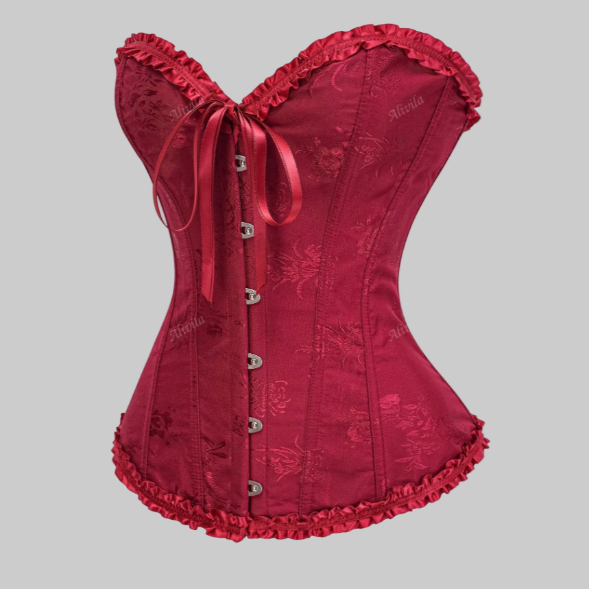 Gothic Elegance Brocade Corset