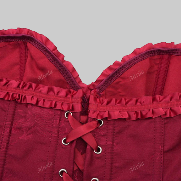 Gothic Elegance Brocade Corset