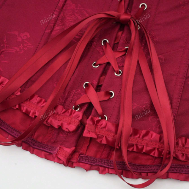 Gothic Elegance Brocade Corset