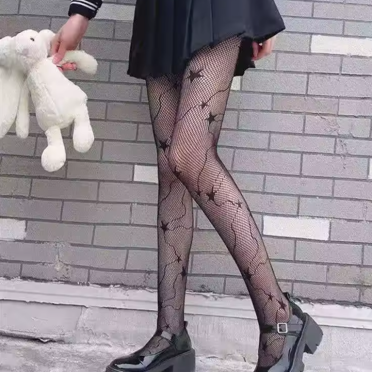 Mystic Web Mesh Stockings