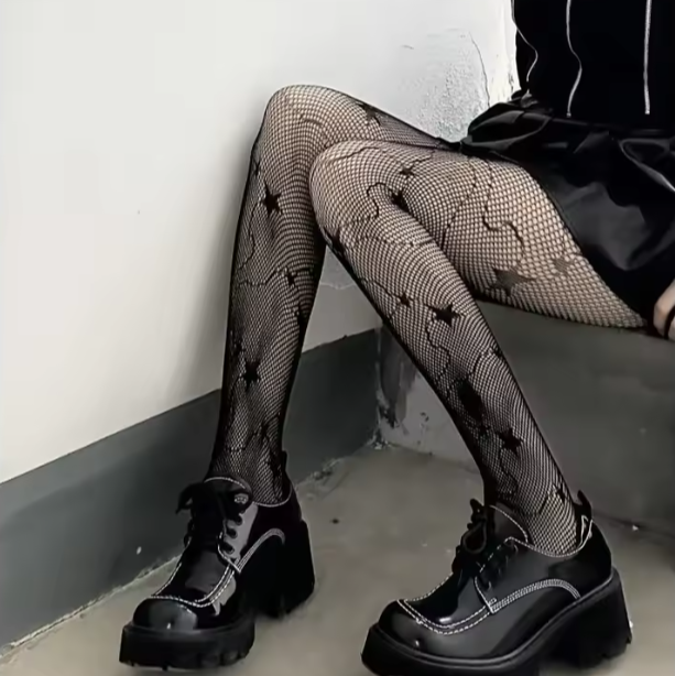 Mystic Web Mesh Stockings