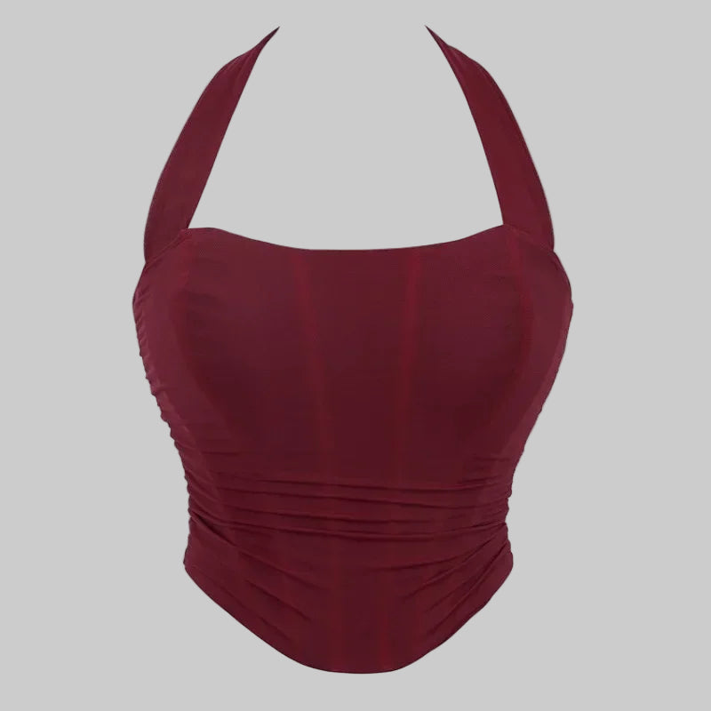 Corset Halter Crop Top