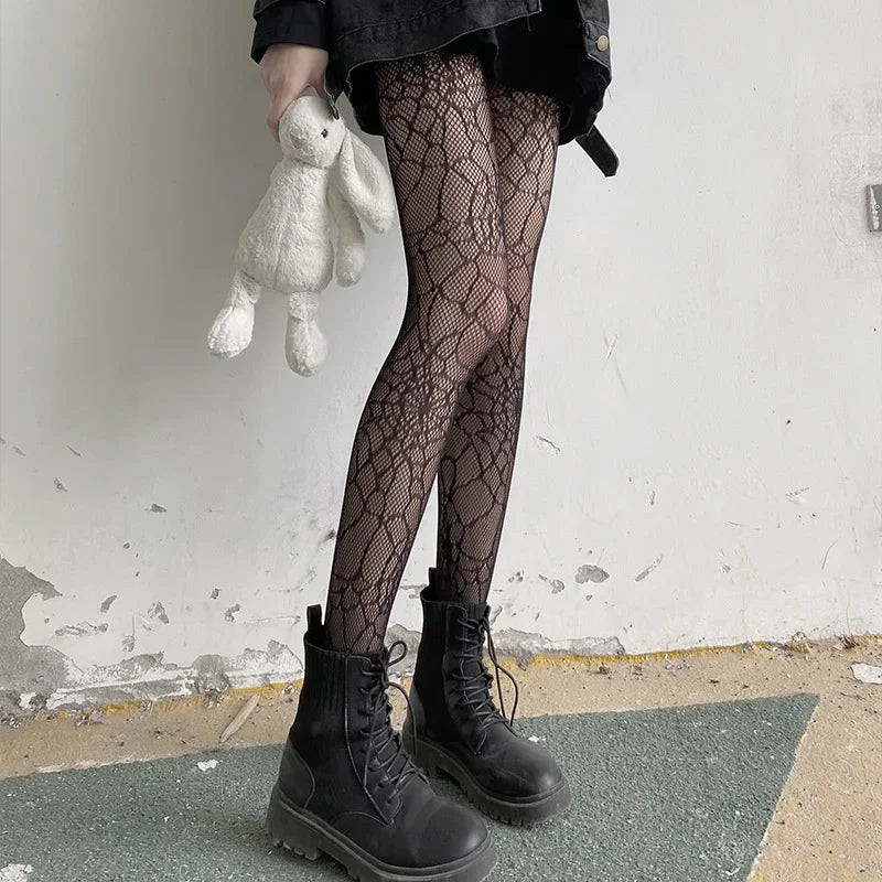 Moonlit Web Stockings