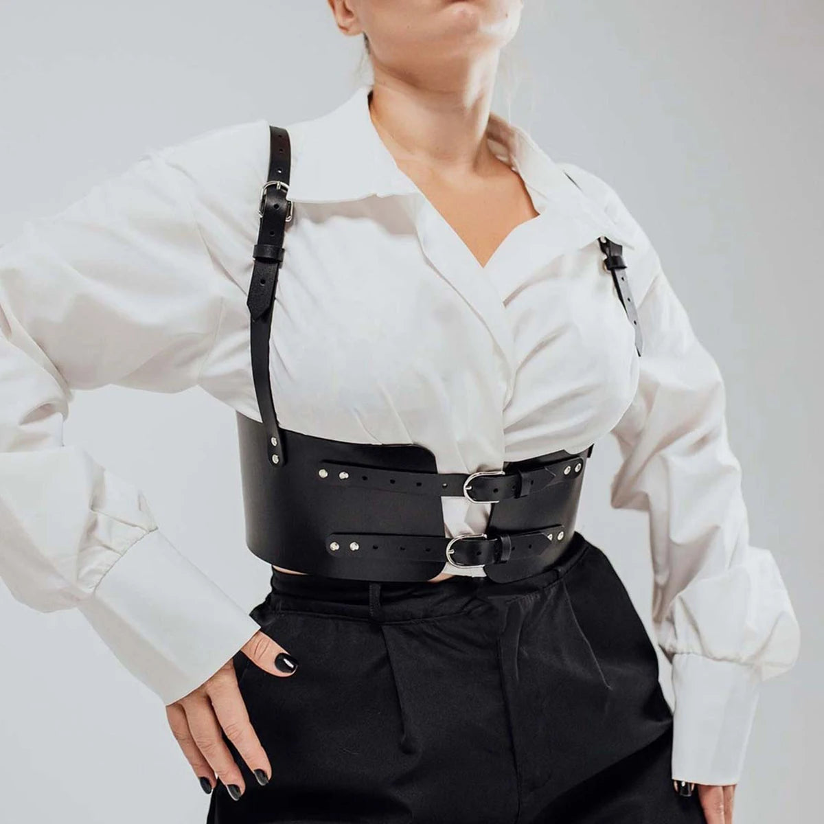 Waist to Shoulder Leather Belt