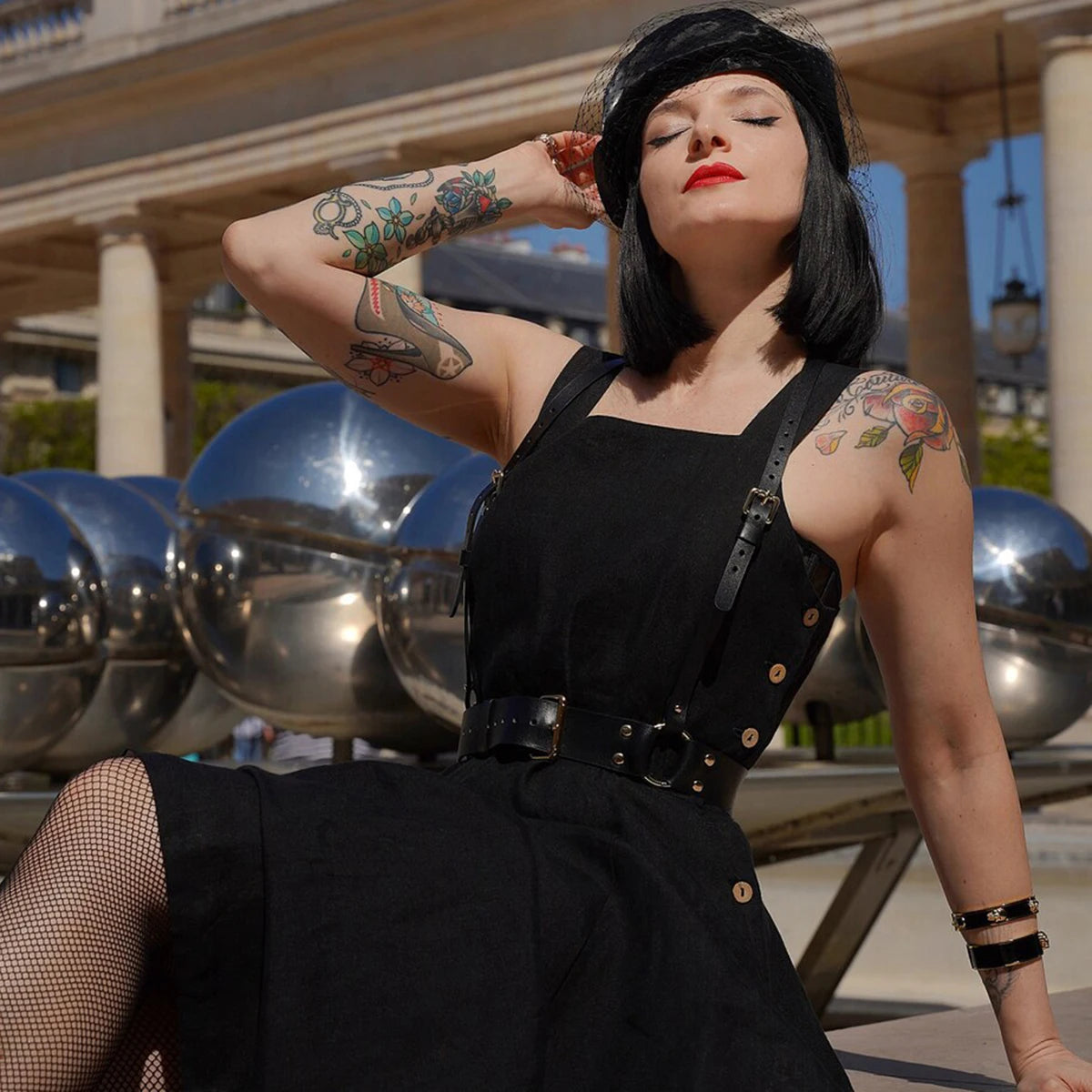 GraveLuxe Gothic Leather Harness