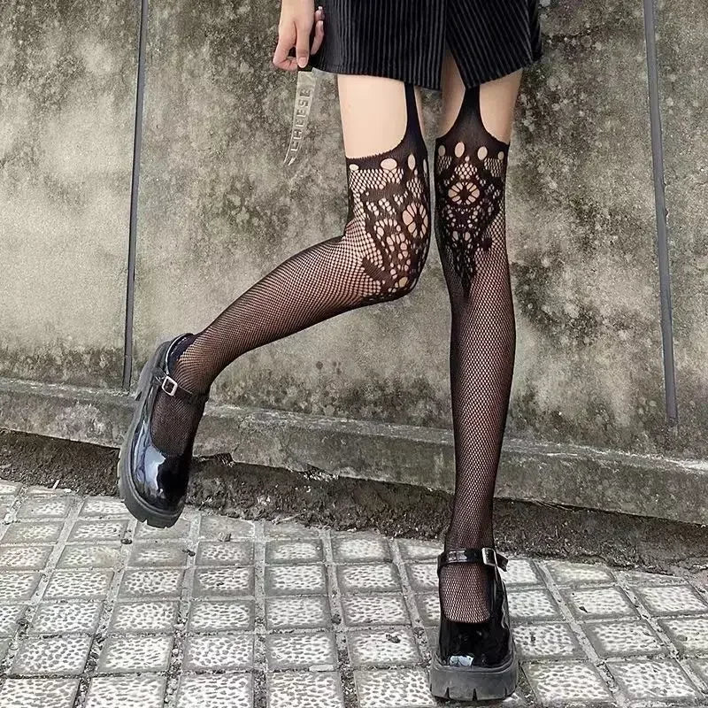 Shadow Kiss Fishnet Stockings