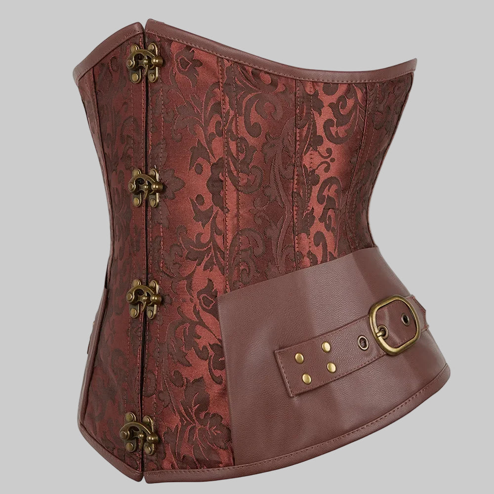 Faux Leather Corset for a Sculpted Waist